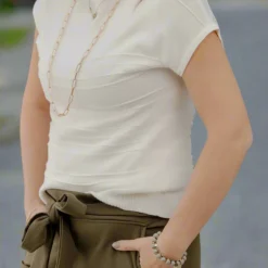 Raised Lines Knit Tee