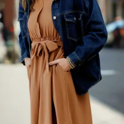 Ruffled Tie Waist Tank Dress -Women's Clothing Store Jan2nd week0164