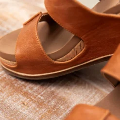 Corky's Table For Two Cognac Wedge Sandal -Women's Clothing Store NEWSANDALS 12