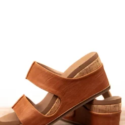 Corky's Table For Two Cognac Wedge Sandal
