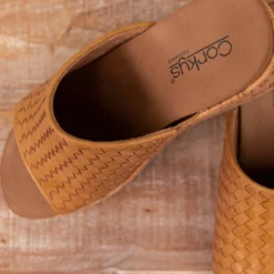 Corky's Wine And Dine Caramel Wedge Sandals 6 Corky's Wine And Dine Caramel Wedge Sandals -Women's Clothing Store NEWSANDALS 27