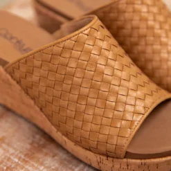 Corky's Wine And Dine Caramel Wedge Sandals 7 Corky's Wine And Dine Caramel Wedge Sandals -Women's Clothing Store NEWSANDALS 30