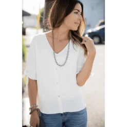 Button Blouse -Women's Clothing Store Screen Shot 2019 08 15 at 2.11.49 PM 728024
