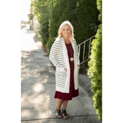 Striped Teacher's Cardigan -Women's Clothing Store Screen Shot 2019 08 16 at 3.09.31 PM 687827