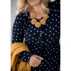 Polka Dot Button Midi Dress -Women's Clothing Store Screen Shot 2019 08 18 at 3.06.14 PM 711461