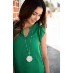 V-Neck Ruffle Tank 23 V-Neck Ruffle Tank -Women's Clothing Store Screen Shot 2019 08 18 at 7.58.24 PM 168191