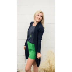 High Waisted Scalloped Bottom Shorts -Women's Clothing Store Screen Shot 2019 08 30 at 8.29.26 PM 697886