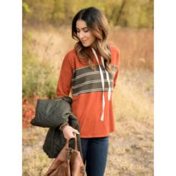 Blocked Waffle Hoodie -Women's Clothing Store Screen Shot 2019 11 27 at 1.25.44 PM 251702