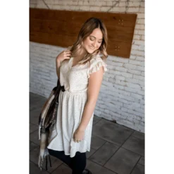 Speckled V-Neck Dress -Women's Clothing Store Screen Shot 2020 01 13 at 10.10.44 AM 142730