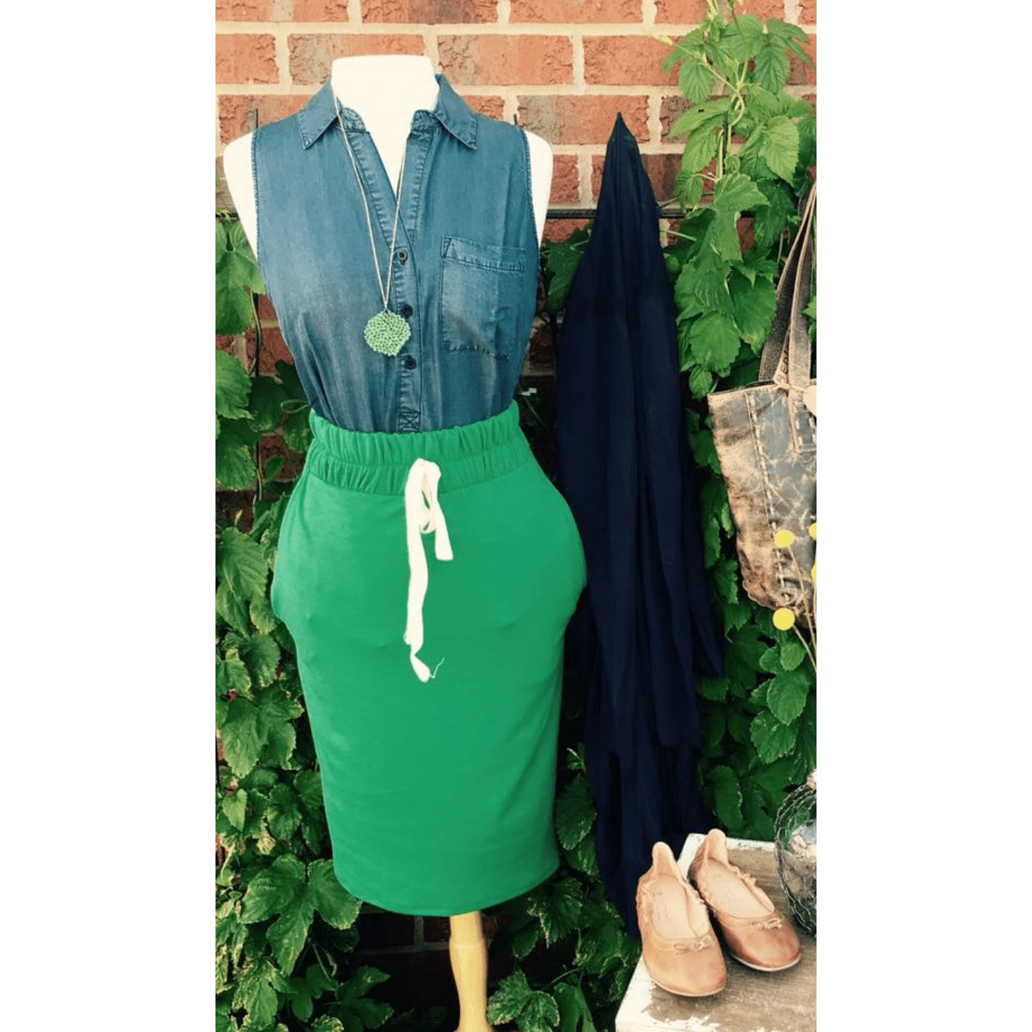 Cinched Waist Sweatshirt Tie Skirt 4 Cinched Waist Sweatshirt Tie Skirt - Image 4