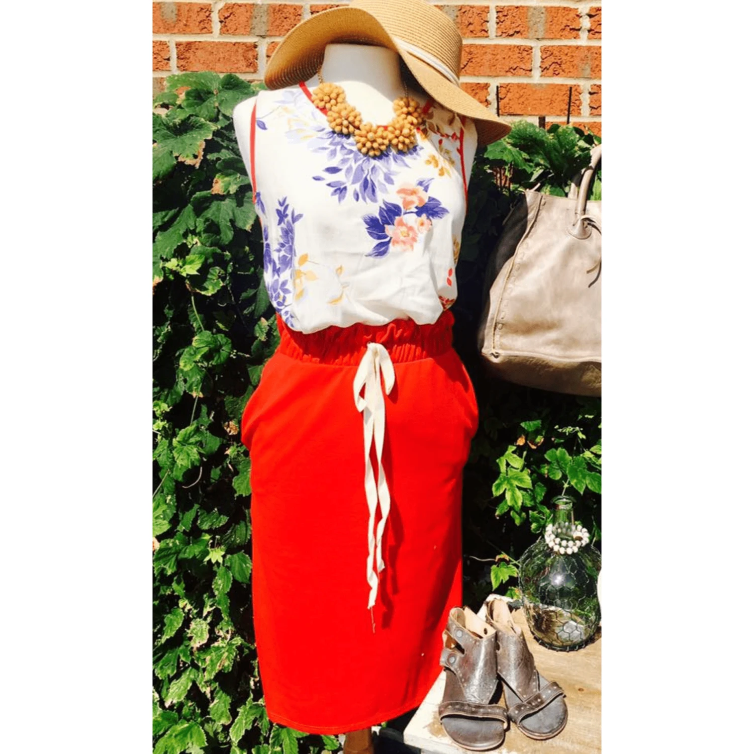 Cinched Waist Sweatshirt Tie Skirt 5 Cinched Waist Sweatshirt Tie Skirt - Image 5