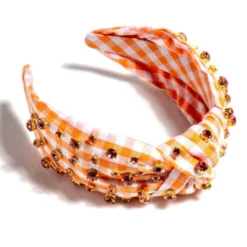 Embellished Gingham Knotted Headband -Women's Clothing Store ScreenShot2024 04 11at12.33.27PM