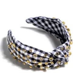 Embellished Gingham Knotted Headband -Women's Clothing Store ScreenShot2024 04 11at12.34.27PM
