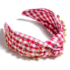 Embellished Gingham Knotted Headband -Women's Clothing Store ScreenShot2024 04 11at12.35.51PM