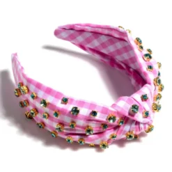 Embellished Gingham Knotted Headband -Women's Clothing Store ScreenShot2024 04 11at12.35.59PM