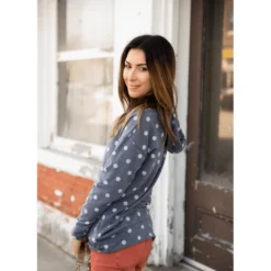 Heathered Polka Dot Hoodie -Women's Clothing Store Screen Shot 2021 05 07 at 8.33.22 AM 330016