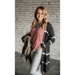 Ivory Striped Rugby Tunic Cardigan -Women's Clothing Store Screen Shot 2022 01 24 at 8.08.15 AM 766162