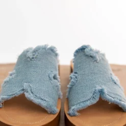 Corky's Hold Please Light Blue Frayed Sandals -Women's Clothing Store SpringBreakCollection 181 1 scaled