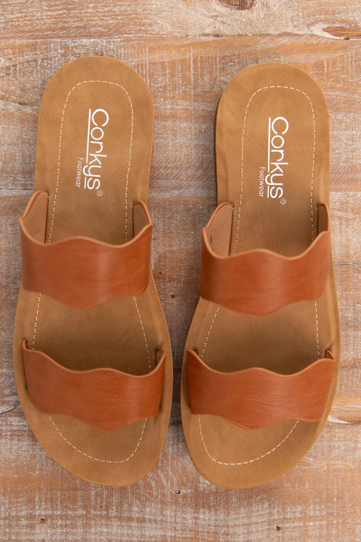 Corky's Wishy Washy Cognac Sandals 7 Corky's Wishy Washy Cognac Sandals - Image 7