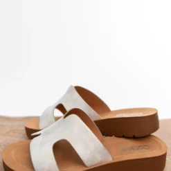 Corky's Hold Please White Metallic Sandals -Women's Clothing Store SpringBreakCollection 215 scaled