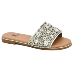 Corky's Silver Gimme Kiss Sandals