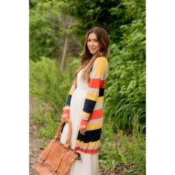 Striped Tissue Cardigan -Women's Clothing Store bb 0296 7eb607fe 5620 4156 b9db 2f99d883eec4