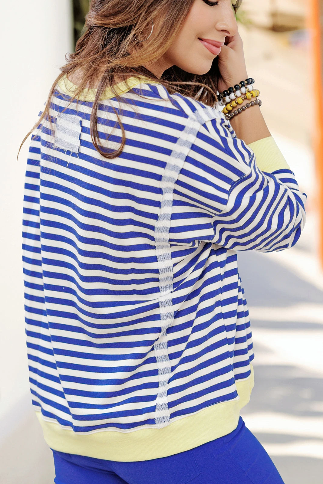 Color Pop Raw Seam Sweatshirt 5 Color Pop Raw Seam Sweatshirt - Image 5