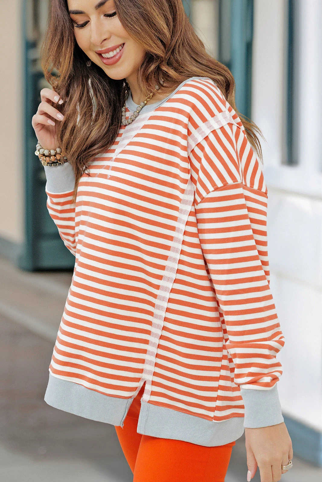 Color Pop Raw Seam Sweatshirt 9 Color Pop Raw Seam Sweatshirt - Image 9