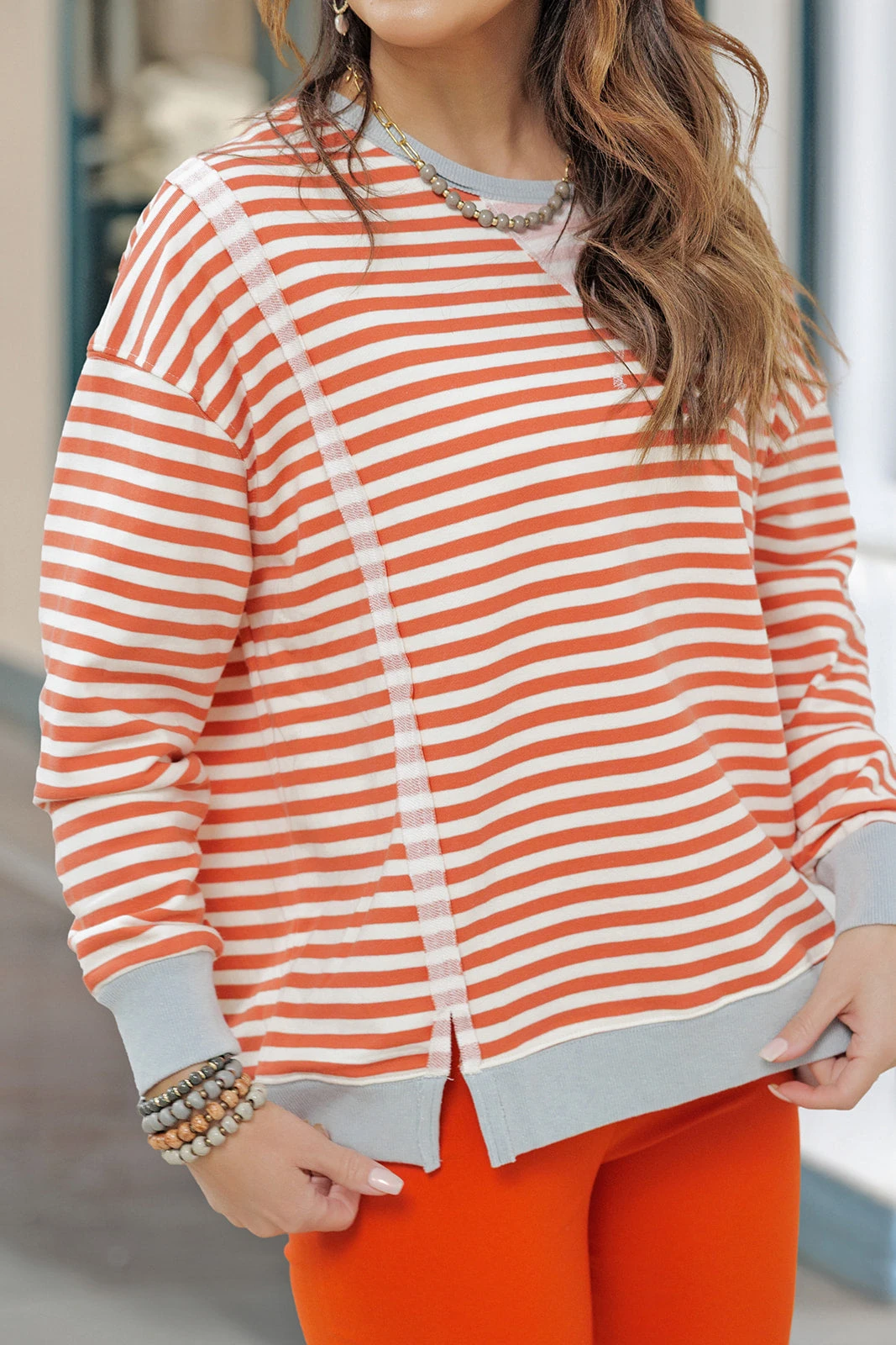 Color Pop Raw Seam Sweatshirt 11 Color Pop Raw Seam Sweatshirt - Image 11