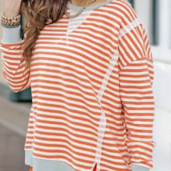 Color Pop Raw Seam Sweatshirt 23 Color Pop Raw Seam Sweatshirt -Women's Clothing Store becca NEW 0033