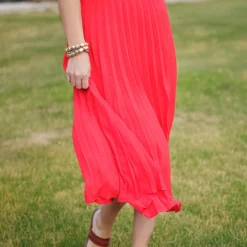 Elevated Accordion Midi Skirt