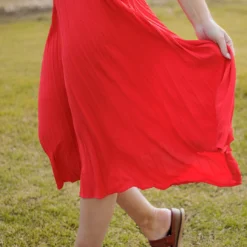 Elevated Accordion Midi Skirt -Women's Clothing Store becca NEW 0262