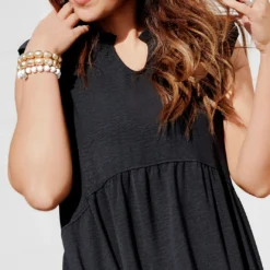 Ruffle Trim Tiered Midi Dress -Women's Clothing Store becca NEW marchweek20156