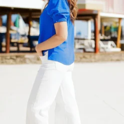 Cinched V Ruched Puff Sleeve Blouse 28 Cinched V Ruched Puff Sleeve Blouse -Women's Clothing Store becca NEW marchweek20646