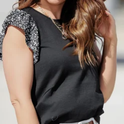 Micro Spotted Ruffle Solid Body Tank 25 Micro Spotted Ruffle Solid Body Tank -Women's Clothing Store becca NEW marchweek20672