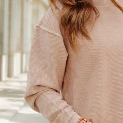 My Hope Is In The Lord Ribbed Graphic Crewneck -Women's Clothing Store becca NEW week3FEB0047