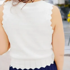 Chevron Accented Button Down Knit Tank 15 Chevron Accented Button Down Knit Tank -Women's Clothing Store becca NEW week3FEB0243