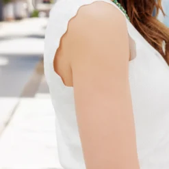 Chevron Accented Button Down Knit Tank 16 Chevron Accented Button Down Knit Tank -Women's Clothing Store becca NEW week3FEB0244