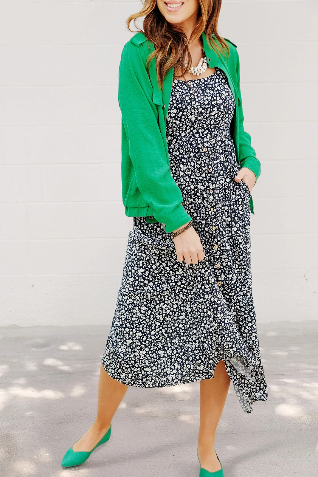 Dainty Daisies Slit Bottom Maxi Dress 3 Dainty Daisies Slit Bottom Maxi Dress - Image 3