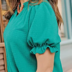 Textured Ruched Puff Sleeve Blouse -Women's Clothing Store becca NEW week4FEB0088 24e1a1a8 7ba3 4f10 b9ef d19e9b7ce3bf