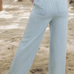 Chambray Herringbone Drawstring Pants 7 Chambray Herringbone Drawstring Pants -Women's Clothing Store becca NEW week4FEB0114