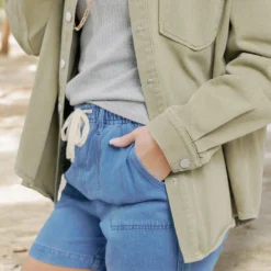 Hazel Denim Shorts -Women's Clothing Store becca NEW week4FEB0338