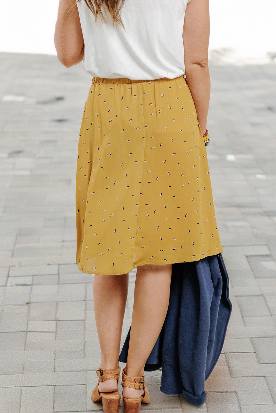 Printed Button Front Midi Skirt 5 Printed Button Front Midi Skirt - Image 5