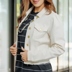 Distressed Bottom Denim Jacket