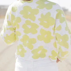 Floral Slub Sweater -Women's Clothing Store becca TEST week1march0153