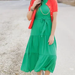 Triple Tiered Tie Waist Midi Dress -Women's Clothing Store becca TEST week1march0163 8ca91ea1 eb55 4e9b 96c4 45b99ff34f51