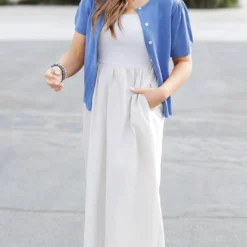 Short Sleeve Button Cardigan -Women's Clothing Store becca TEST week1march0224