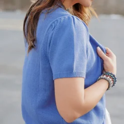 Short Sleeve Button Cardigan -Women's Clothing Store becca TEST week1march0227