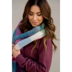 Brilliantly Vibrant Squared Scarf -Women's Clothing Store brilliantly vibrant squared scarf 791891
