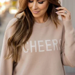 Cheers Ribbed Trim Sweater -Women's Clothing Store cheers ribbed trim sweater 777747